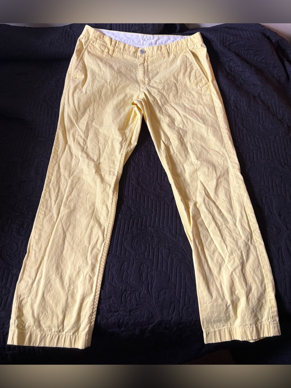 Bonobos Pale Yellow Men's Chino Pants Size 32/30